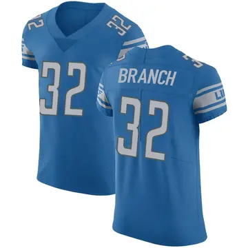 Men's Brian Branch Detroit Lions Elite Blue Team Color Vapor Untouchable Jersey