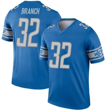 Men's Brian Branch Detroit Lions Legend Blue Jersey