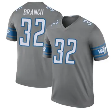 Men's Brian Branch Detroit Lions Legend Color Rush Steel Jersey