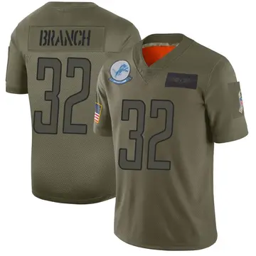 Men's Brian Branch Detroit Lions Limited Camo 2019 Salute to Service Jersey