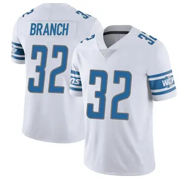 Men's Brian Branch Detroit Lions Limited White Vapor Untouchable Jersey