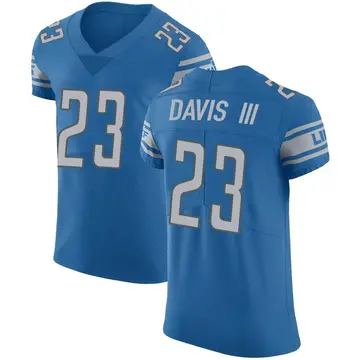 Men's Carlton Davis III Detroit Lions Elite Blue Team Color Vapor Untouchable Jersey