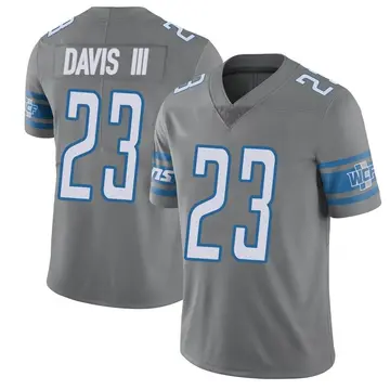 Men's Carlton Davis III Detroit Lions Limited Color Rush Steel Vapor Untouchable Jersey