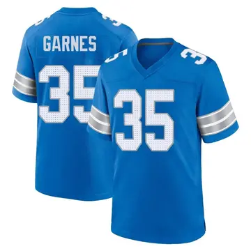 Men's Chelen Garnes Detroit Lions Game Blue 2nd Jersey