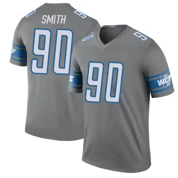 Men's Chris Smith Detroit Lions Legend Color Rush Steel Jersey