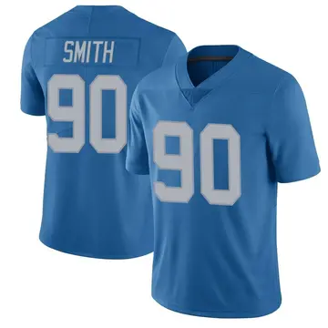 Men's Chris Smith Detroit Lions Limited Blue Throwback Vapor Untouchable Jersey