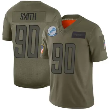 Men's Chris Smith Detroit Lions Limited Camo 2019 Salute to Service Jersey