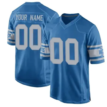 Custom Detroit Lions Men's Legend Gray Color Rush T-Shirt