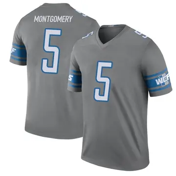 Men's David Montgomery Detroit Lions Legend Color Rush Steel Jersey