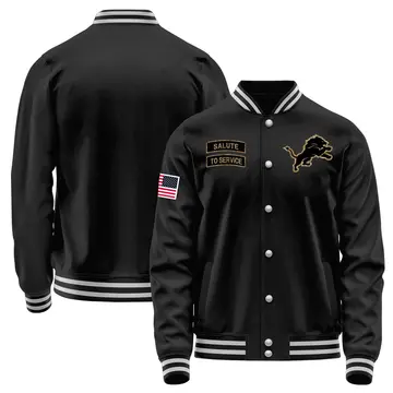 Men's Detroit Lions Black Salute to Service Sideline Performance Jacket