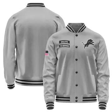 Men's Detroit Lions Gray Salute to Service Performance Jacket