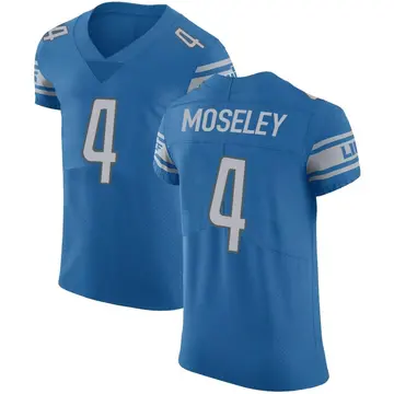 Men's Emmanuel Moseley Detroit Lions Elite Blue Team Color Vapor Untouchable Jersey