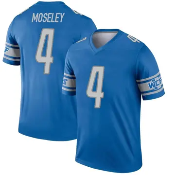 Men's Emmanuel Moseley Detroit Lions Legend Blue Jersey