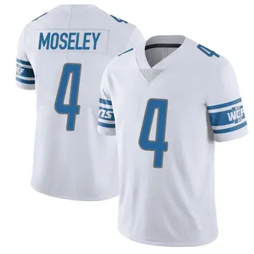 Men's Emmanuel Moseley Detroit Lions Limited White Vapor Untouchable Jersey