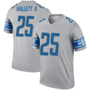 Men's Erick Hallett II Detroit Lions Legend Gray Inverted Jersey