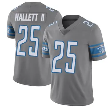 Men's Erick Hallett II Detroit Lions Limited Color Rush Steel Vapor Untouchable Jersey