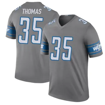 Men's Isaiah Thomas Detroit Lions Legend Color Rush Steel Jersey