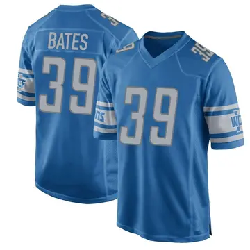 Men's Jake Bates Detroit Lions Game Blue Team Color Jersey