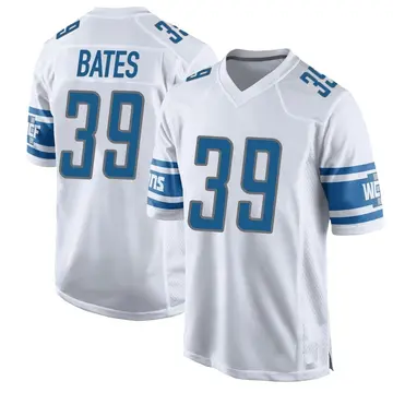 Men's Jake Bates Detroit Lions Game White Jersey