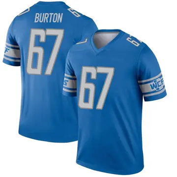 Men's Jake Burton Detroit Lions Legend Blue Jersey