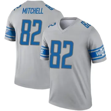 Men's Nike James Mitchell Blue Detroit Lions Player Game Jersey