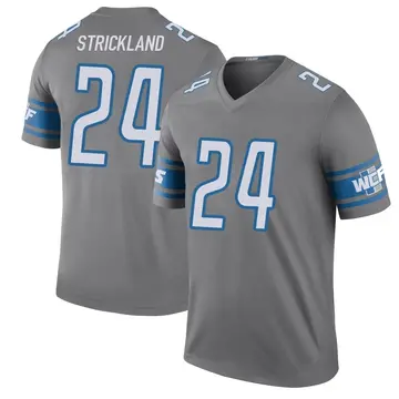 Men's Loren Strickland Detroit Lions Legend Color Rush Steel Jersey