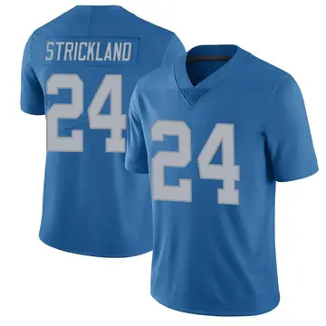 Men's Loren Strickland Detroit Lions Limited Blue Throwback Vapor Untouchable Jersey