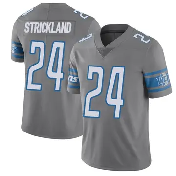 Men's Loren Strickland Detroit Lions Limited Color Rush Steel Vapor Untouchable Jersey