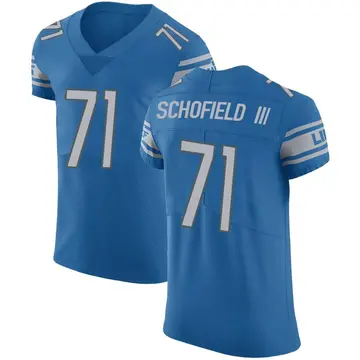 Men's Michael Schofield III Detroit Lions Elite Blue Team Color Vapor Untouchable Jersey