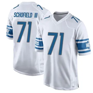 Men's Michael Schofield III Detroit Lions Game White Jersey