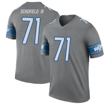 Men's Michael Schofield III Detroit Lions Legend Color Rush Steel Jersey