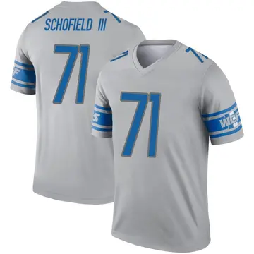 Men's Michael Schofield III Detroit Lions Legend Gray Inverted Jersey