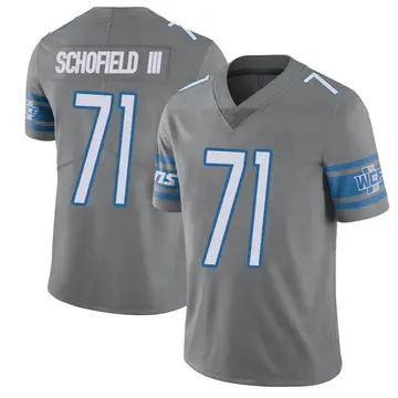 Men's Michael Schofield III Detroit Lions Limited Color Rush Steel Vapor Untouchable Jersey