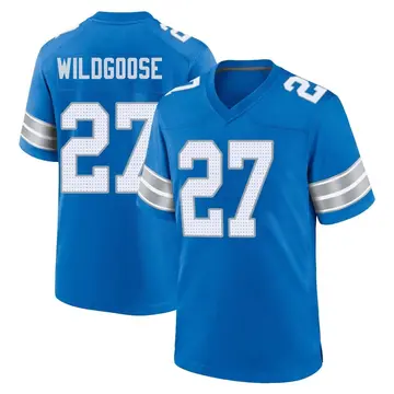 Men's Rachad Wildgoose Detroit Lions Game Blue 2nd Jersey