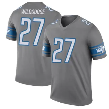 Men's Rachad Wildgoose Detroit Lions Legend Color Rush Steel Jersey