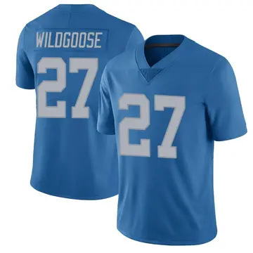 Men's Rachad Wildgoose Detroit Lions Limited Blue Throwback Vapor Untouchable Jersey