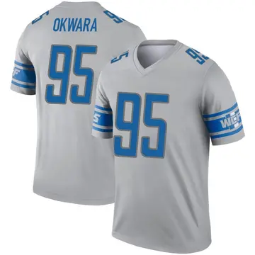 Men's Nike Jeff Okudah Steel Detroit Lions Legend Jersey