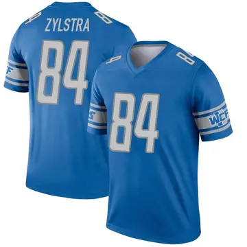 Men's Shane Zylstra Detroit Lions Legend Blue Jersey