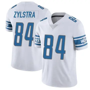 Men's Shane Zylstra Detroit Lions Limited White Vapor Untouchable Jersey