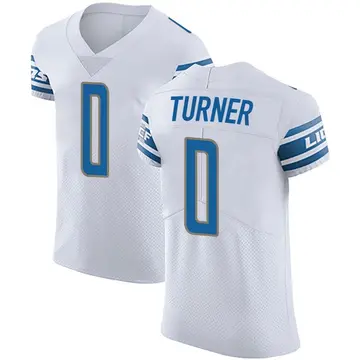 Men's Zeke Turner Detroit Lions Elite White Vapor Untouchable Jersey