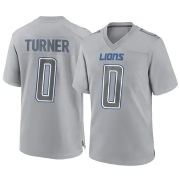 Men's Zeke Turner Detroit Lions Game Gray Atmosphere Fashion Jersey