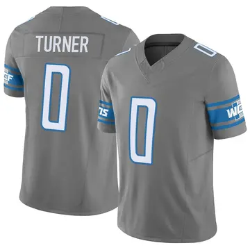 Men's Zeke Turner Detroit Lions Limited Silver Vapor F.U.S.E. Jersey