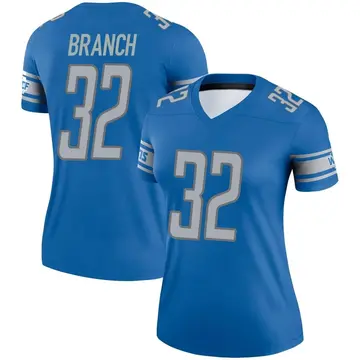 Women's Brian Branch Detroit Lions Legend Blue Jersey