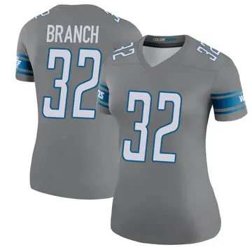 Women's Brian Branch Detroit Lions Legend Color Rush Steel Jersey