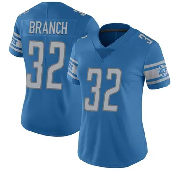 Women's Brian Branch Detroit Lions Limited Blue Team Color Vapor Untouchable Jersey