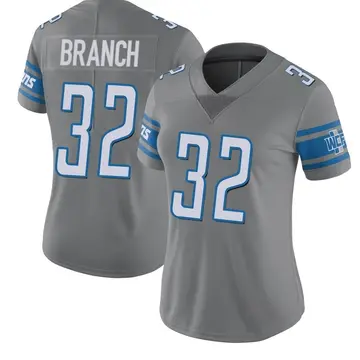 Women's Brian Branch Detroit Lions Limited Color Rush Steel Jersey