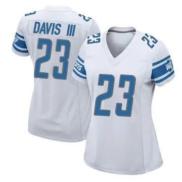 Women's Carlton Davis III Detroit Lions Game White Jersey