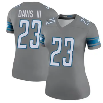 Women's Carlton Davis III Detroit Lions Legend Color Rush Steel Jersey