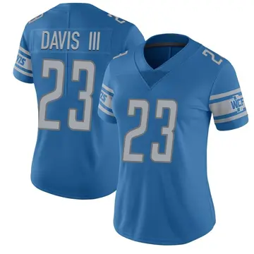 Women's Carlton Davis III Detroit Lions Limited Blue Team Color Vapor Untouchable Jersey