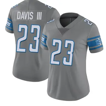 Women's Carlton Davis III Detroit Lions Limited Color Rush Steel Jersey